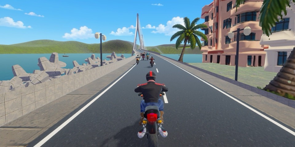 Sadak Fury screenshot: the Mumbai seafront and the sea bridge